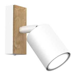 Nástěnné bodové svítidlo TULON 1xGU10/8W/230V bílá/dub