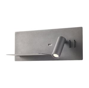 Redo Redo 01-2985 - LED Nástěnné bodové svítidlo BROOK LED/8W/230V + LED/3W USB černá