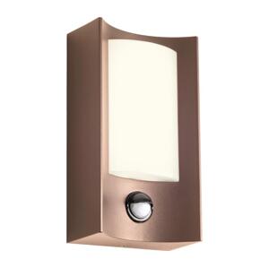 Redo Redo 90487 - LED Venkovní nástěnné svítidlo se senz. WARP LED/8W/230V IP44 hnědá