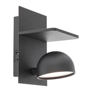 Redo Redo 01-3491 - LED Nástěnné bodové svítidlo SEIBI LED/7W/230V USB CRI 90 černá