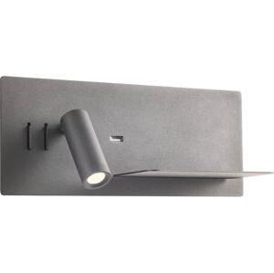 Redo Redo 01-3316 - LED Nástěnné bodové svítidlo BROOK LED/8W/230V + LED/3W USB černá