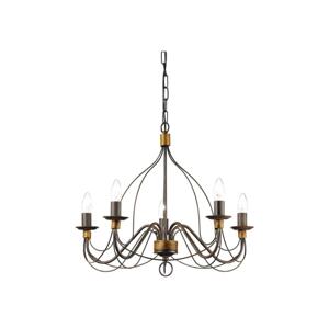 Ideal Lux Ideal Lux - Lustr na řetězu CORTE 5xE14/40W/230V pr. 54 cm měď