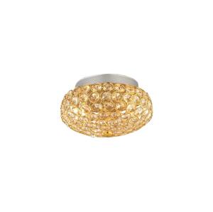Ideal Lux Ideal Lux - LED Křišťálové stropní svítidlo KING 3xG9/3W/230V pr. 25,5 cm zlatá