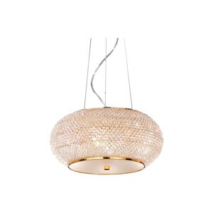 Ideal Lux Ideal Lux - Křišťálový lustr na lanku PASHA 6xE14/40W/230V pr. 40cm zlatá