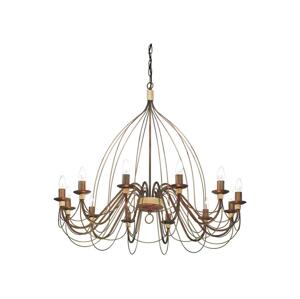 Ideal Lux Ideal Lux - Lustr na řetězu CORTE 12xE14/40W/230V pr. 95 cm měď