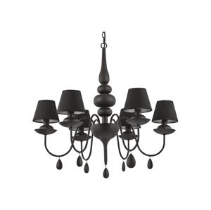 Ideal Lux Ideal Lux - Lustr na řetězu BLANCHE 6xE14/4W/230V pr. 72 cm černá