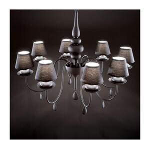 Ideal Lux Ideal Lux - Lustr na řetězu BLANCHE 8xE14/4W/230V pr. 92 cm černá