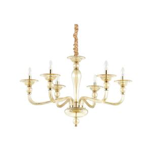 Ideal Lux Ideal Lux - Lustr na řetězu DANIELI 6xE14/40W/230V pr. 85 cm mosaz