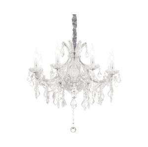 Ideal Lux Ideal Lux - Křišťálový lustr na řetězu NAPOLEON 8xE14/40W/230V pr. 67 cm chrom