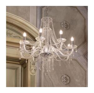 Ideal Lux Ideal Lux - Křišťálový lustr na řetězu AMADEUS 8xE14/40W/230V pr. 80 cm čirá