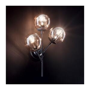 Ideal Lux Ideal Lux - Nástěnná lampa KEPLER 3xE27/42W/230V černá/kouřová