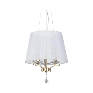 Ideal Lux Ideal Lux - Lustr na lanku PEGASO 3xE14/28W/230V pr. 40 cm zlatá/bílá