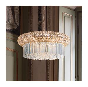 Ideal Lux Ideal Lux - Křišťálový lustr na řetězu NABUCCO 12xE14/40W/230V pr. 60 cm zlatá
