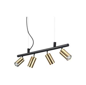 Ideal Lux Ideal Lux - LED Lustr na lanku DYNAMITE 4xGU10/7W/230V CRI 90 černá/mosaz