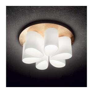 Ideal Lux Ideal Lux - Stropní svítidlo DAISY 6xE27/52W/230V pr. 60 cm zlatá/bílá