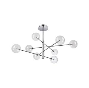 Ideal Lux Ideal Lux - LED Lustr na tyči EQUINOXE 8xG4/2W/230V pr. 128 cm chrom/čirá