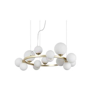 Ideal Lux Ideal Lux - LED Lustr na lanku PERLAGE 14xG9/3W/230V pr. 85 cm zlatá/bílá