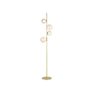 Ideal Lux Ideal Lux - LED Stojací lampa PERLAGE 4xG9/3W/230V zlatá/kouřová
