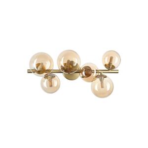 Ideal Lux Ideal Lux - LED Přisazený lustr PERLAGE 6xG9/3W/230V zlatá/kouřová