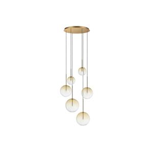 Ideal Lux Ideal Lux - LED Lustr na lanku EQUINOXE 6xG4/2W/230V pr. 65 cm mosaz/kouřová