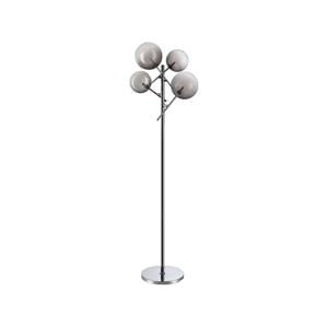 Ideal Lux Ideal Lux - LED Stojací lampa EQUINOXE 4xG4/2W/230V lesklý chrom/kouřová
