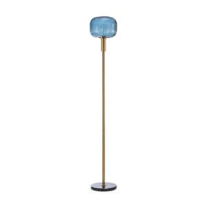 ONLI ONLI - Stojací lampa DOROTY 1xE27/22W/230V modrá/zlatá