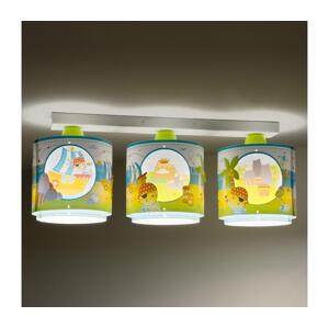 Dalber Dalber 60653 - Dětské stropní svítidlo PIRATE ISLAND 3xE27/15W/230V