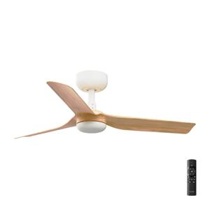 FARO Barcelona FARO 33821-Stropní látor MINI PUNT S hnědá/bílá pr.90 cm + dálkové ovládání