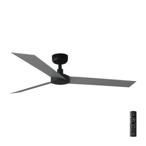 FARO Barcelona FARO 34286 - Stropní látor CRUISER L černá pr. 132 cm + dálkové ovládání