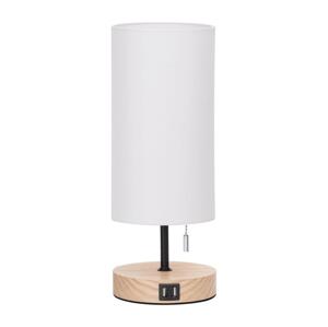 B.V.  - Stolní lampa s USB portem 1xE27/40W/230V béžová B10311AS4