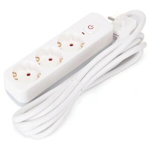 B.V.  - Prodlužovací kabel s vypínačem 3Z Typ F 3m bílá