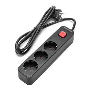 B.V.  - Prodlužovací kabel s vypínačem 3Z Typ F 1,5m černá