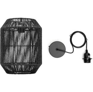 B.V.  - Lustr na lanku 1xE27/60W/230V černá