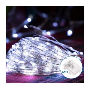 B.V.  - LED Venkovní vánoční řetěz 150xLED/8 funkcí 15,3m IP44 studená bílá