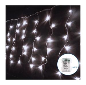 B.V.  - LED Venkovní vánoční řetěz 100xLED/8 funkcí 8x0,4m IP44 studená bílá