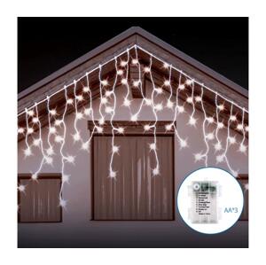 B.V.  - LED Venkovní vánoční řetěz 200xLED/8 funkcí 13x0,6m IP44 studená bílá
