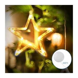 B.V.  - LED Vánoční dekorace LED/3xAAA hvězda 19cm B10303K5W