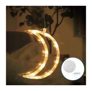 B.V.  - LED Vánoční dekorace LED/3xAAA měsíc 18,5cm