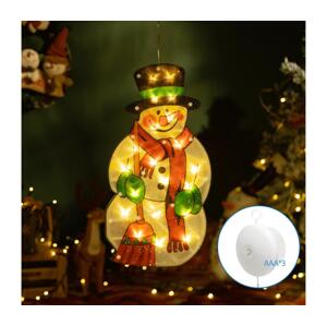 B.V.  - LED Vánoční dekorace LED/3xAAA sněhulák 25cm B10303K61