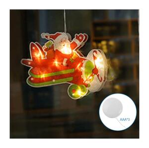 B.V.  - LED Vánoční dekorace LED/3xAAA vánoční letadlo 17cm