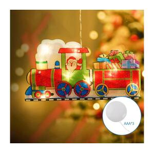 B.V.  - LED Vánoční dekorace LED/3xAAA vláček 13,4cm B10303K67