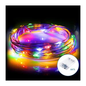 B.V.  - LED Vánoční řetěz 20xLED/3xAA 2,3m multicolor