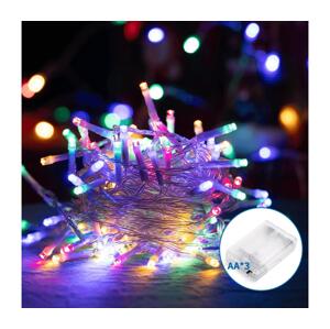 B.V.  - LED Vánoční řetěz 100xLED/3xAA 10,3m multicolor B10303KS0