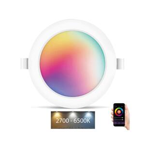B.V.  - LED RGBW Koupelnové podhledové svítidlo LED/9W/230V 2700-6500K IP44