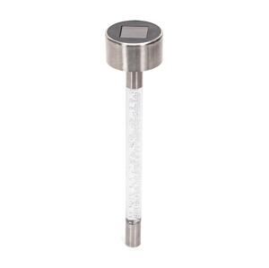 B.V.  - LED RGB Solární lampa LED/0,006W/1,2V 36,7cm chrom IP44