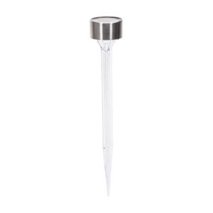 B.V.  - LED Solární lampa LED/0,006W/1,2V 32cm chrom 2700K IP44