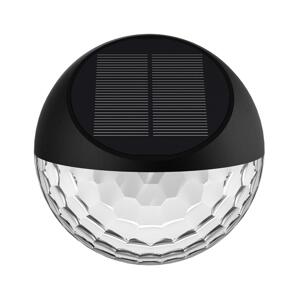 B.V.  - LED RGB Solární nástěnné svítidlo LED/2W/1,2V černá IP44
