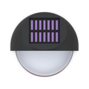 B.V.  - LED Solární nástěnné svítidlo LED/1W/1,2V černá 2700K IP44