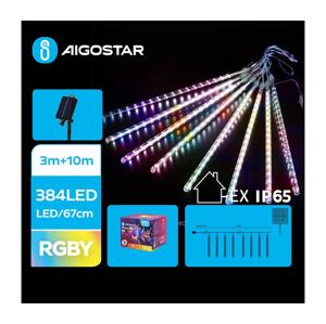 B.V.  - LED Solární vánoční řetěz 384xLED/13m IP65 multicolor