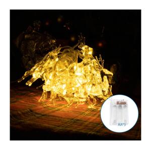 B.V.  - LED Vánoční řetěz 20xLED/3xAA 3,3m soby
